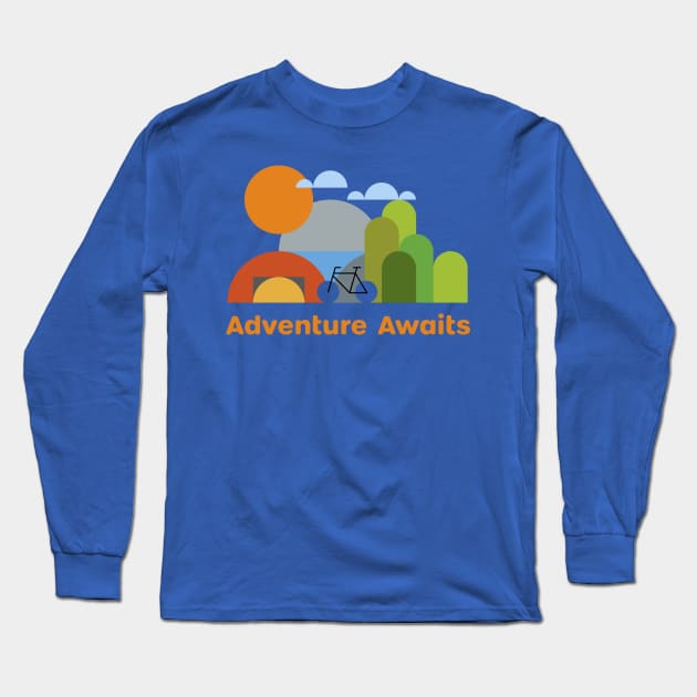 Adventure Awaits! Long Sleeve T-Shirt by bjornberglund